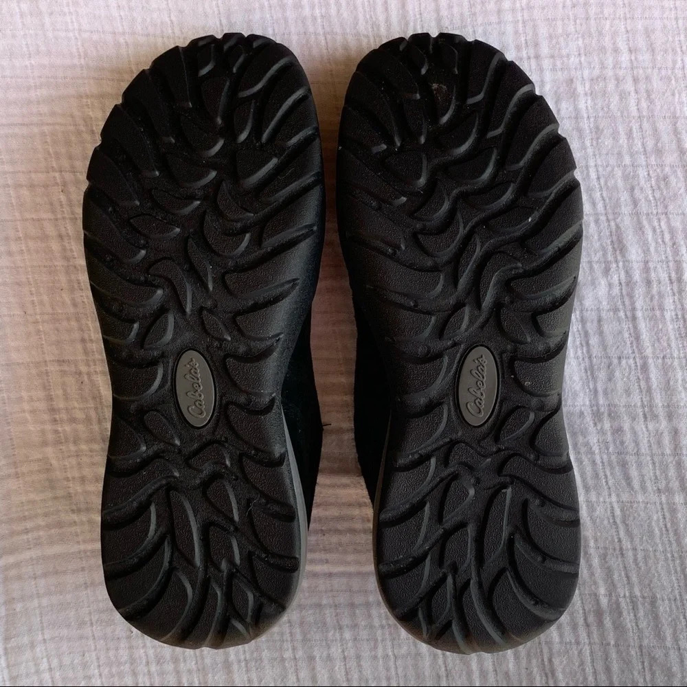 CABELA'S Comfort Shoes Slip-On Hiking Walking Black Suede 84-1122 Womens… - Picture 7 of 10
